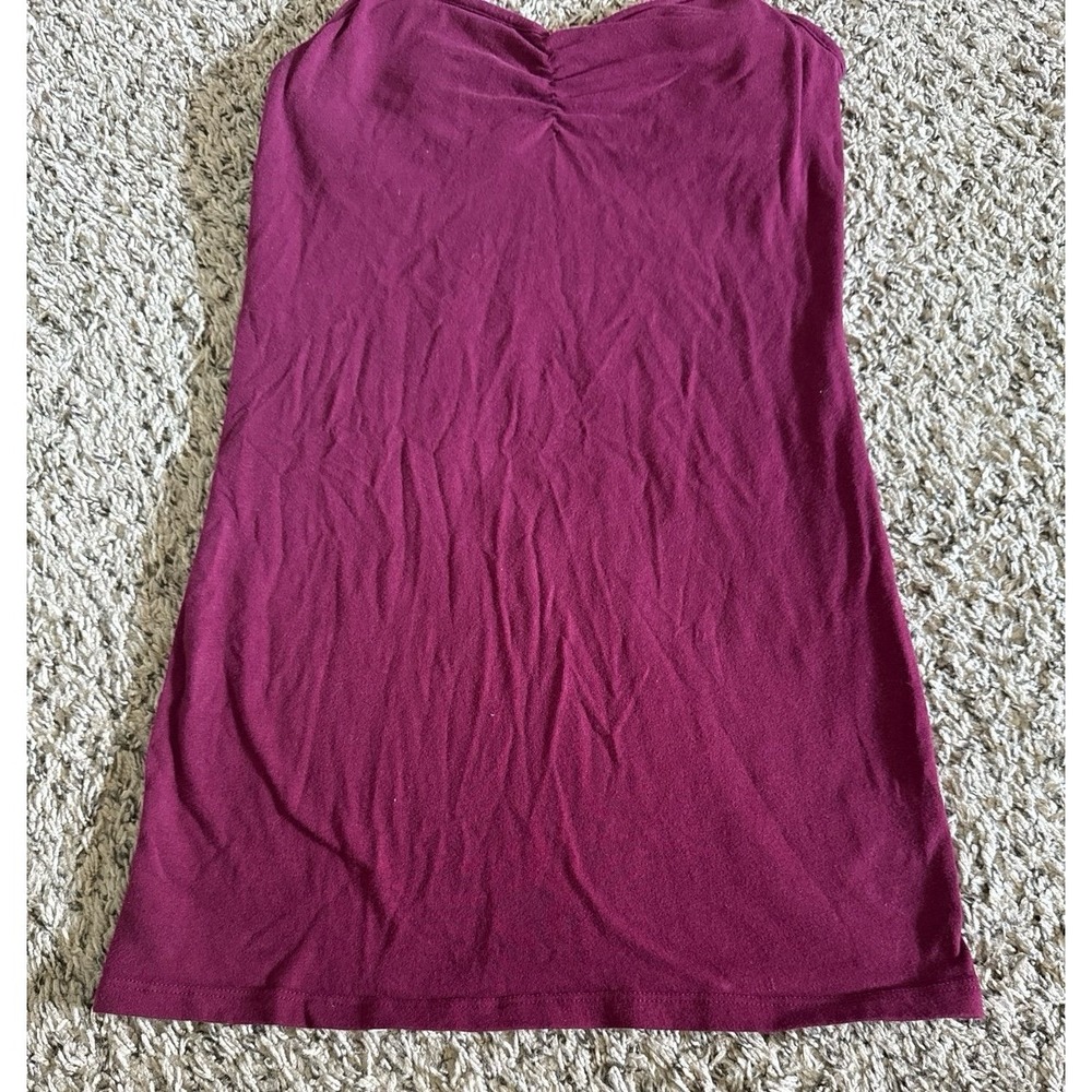 SO Women's Maroon Perfect Tunic Cami Fitted Padded Size Medium - Picture 3 of 10